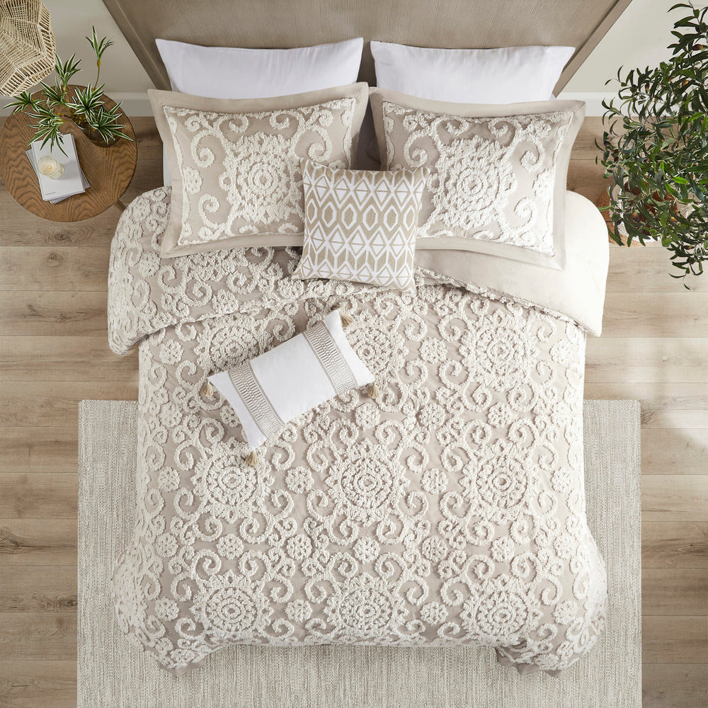 Cotton Duvet Mini Set Taupe King Media 1