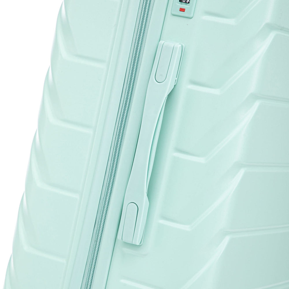 ABS Spinner Luggage Mint Green Durable 3 Piece Set & Combination Lock Media 16