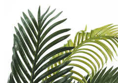 Artificial Plant, 47' Tall, Palm Tree, Indoor, Faux, Fake, Floor, Greenery, Potted, Real Touch, Decorative, Green Leaves, Black Pot perspective