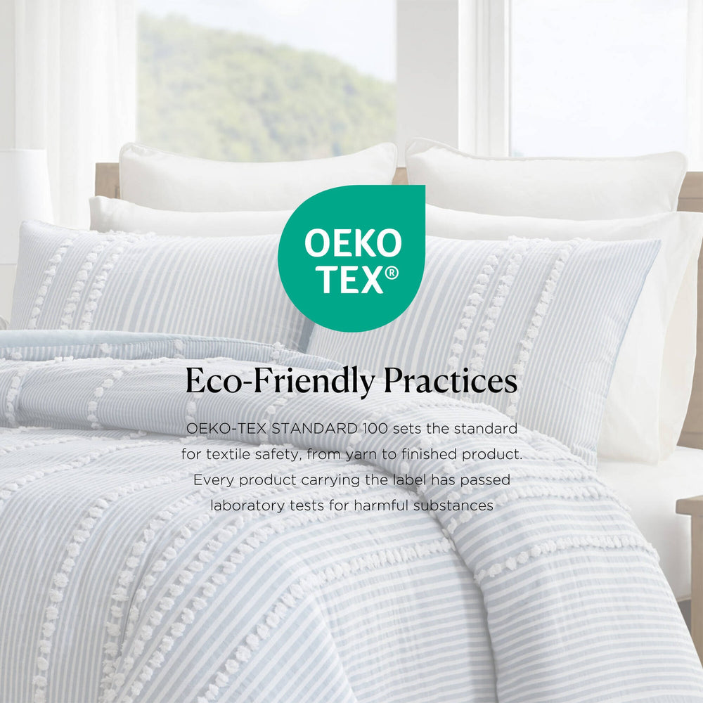 3- Piece Full/Queen Cotton Yarn Dyed Duvet Cover Set Media 12