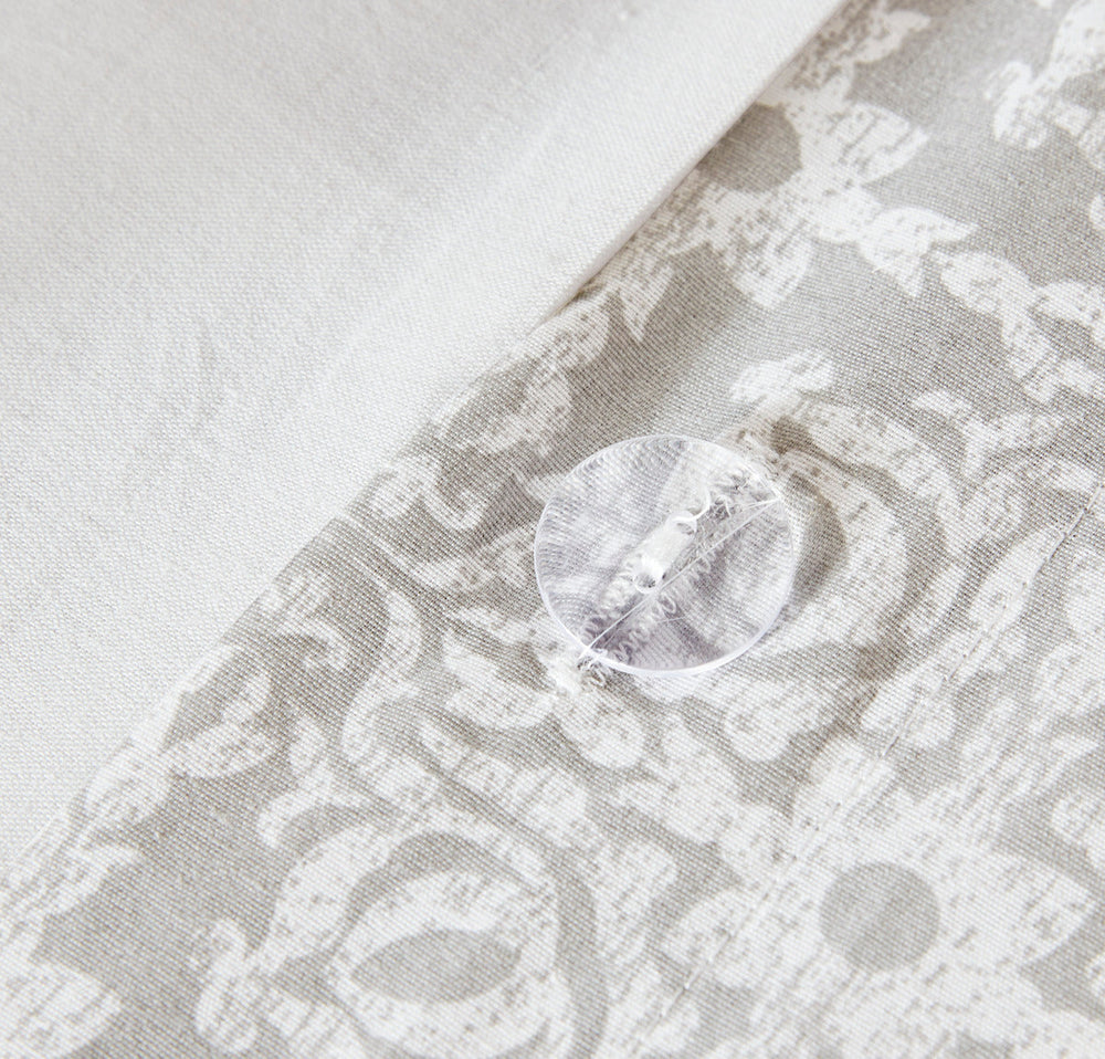 King/Cal King 4 Piece Embroidered Cotton Reversible Duvet Cover Set Media 16