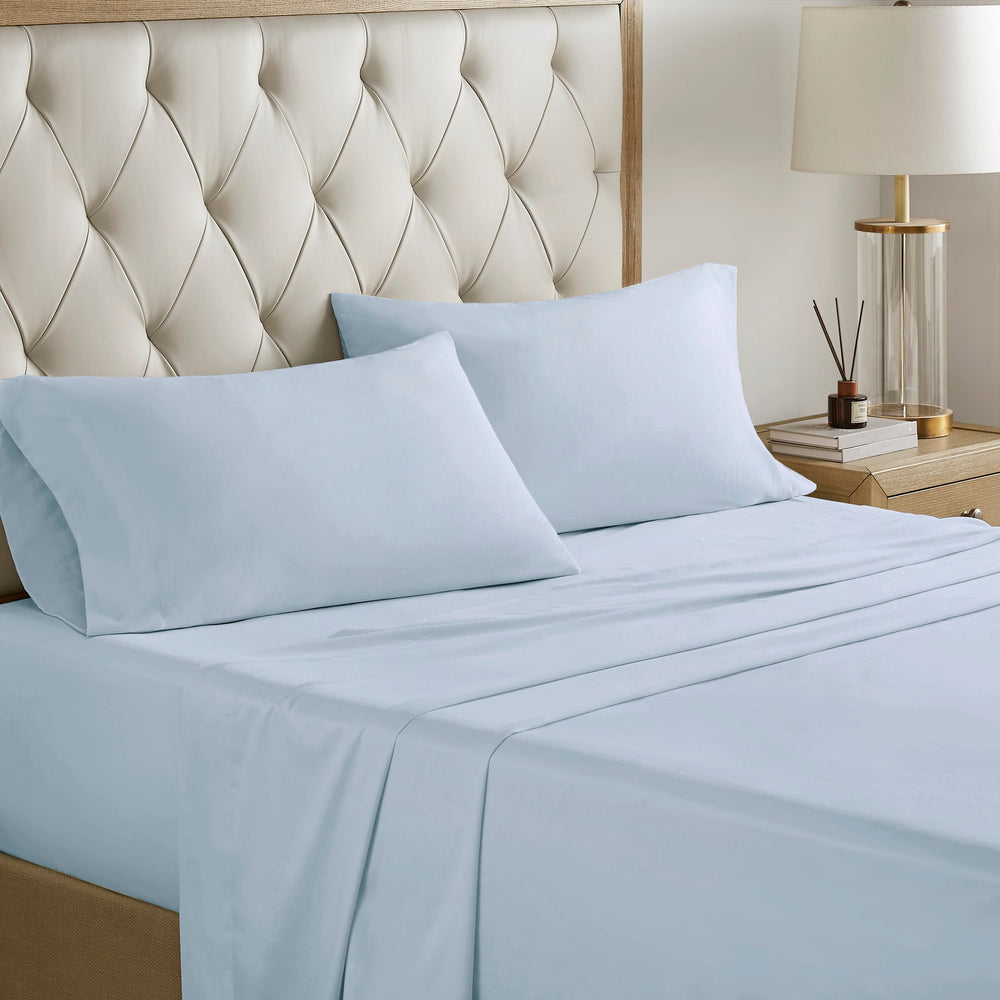 12 Piece Comforter Set with Cotton Bed Sheets Blue/Brown Full Media 20