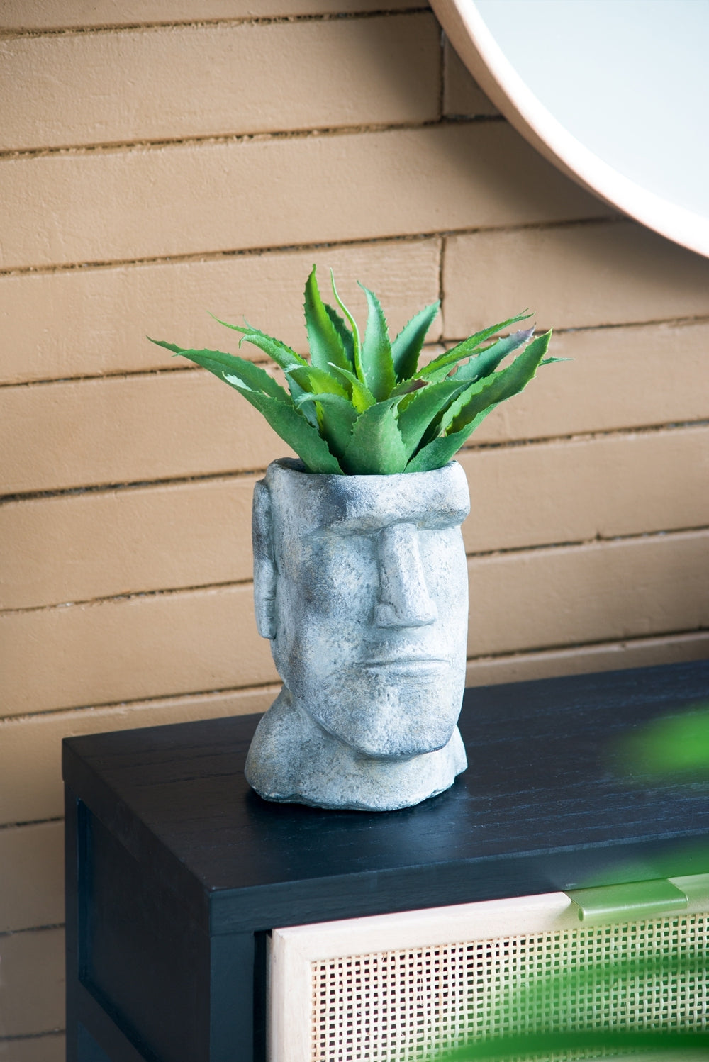 5x5.5x9' Easter Island Cement Planter Media 1