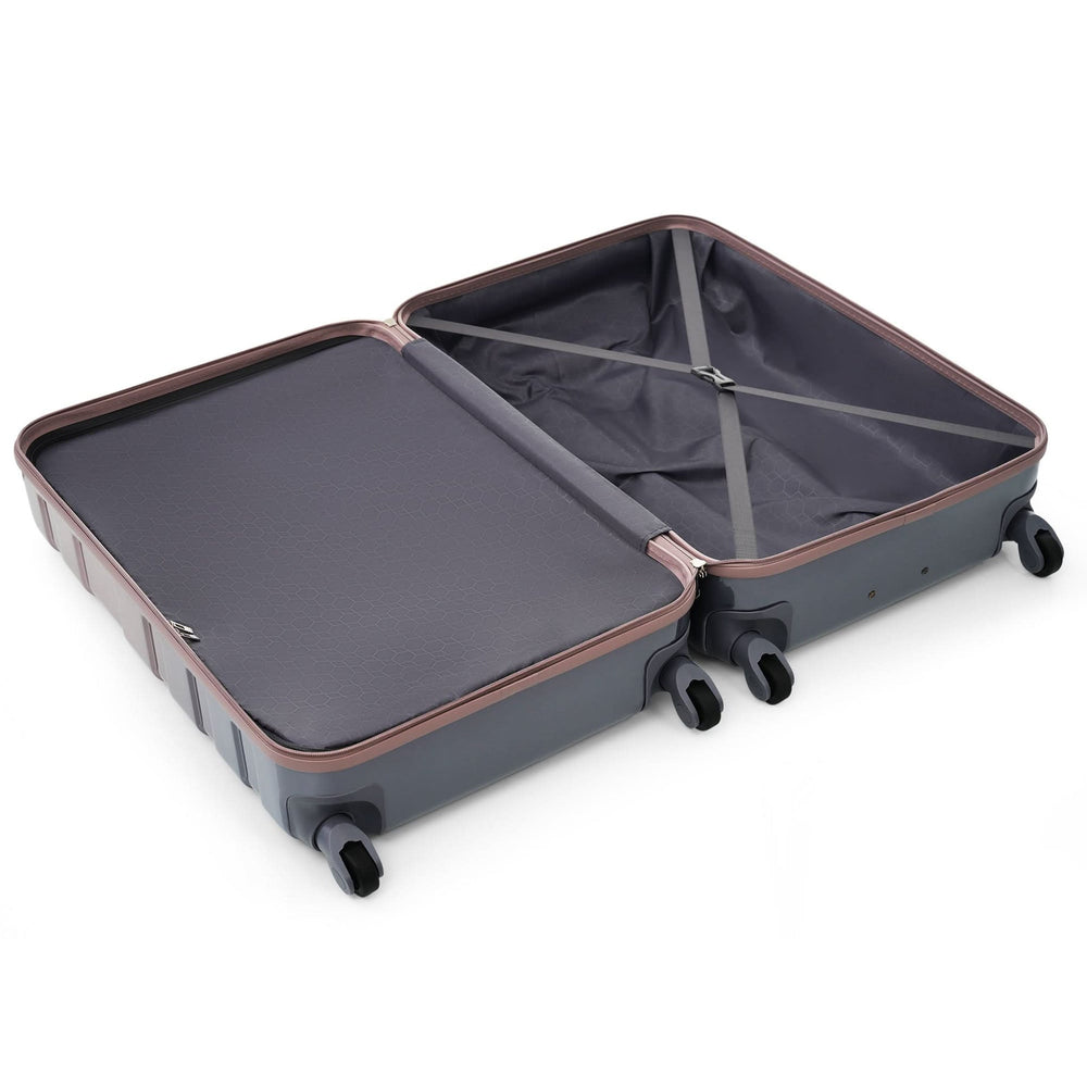Luggage Set ABS Hardside Lightweight Golden 20 24 28 Inches Spinner Wheels TSA Lock Media 10