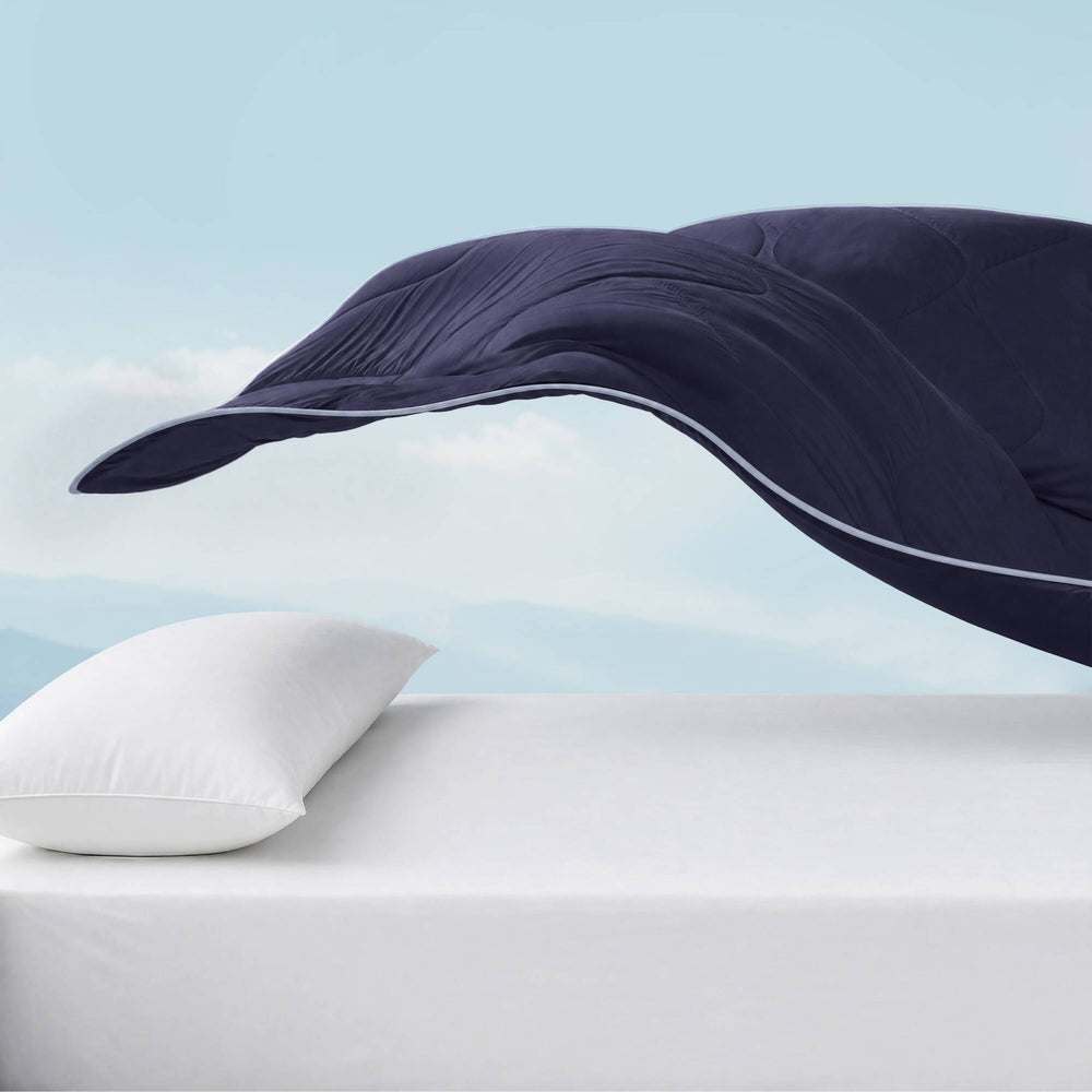 1 Piece Twin Down Alternative Comforter,Navy Media 16