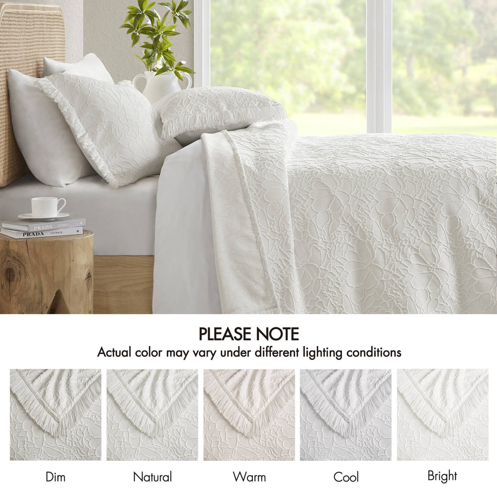 3PCS Queen Bedspread Set Media 2