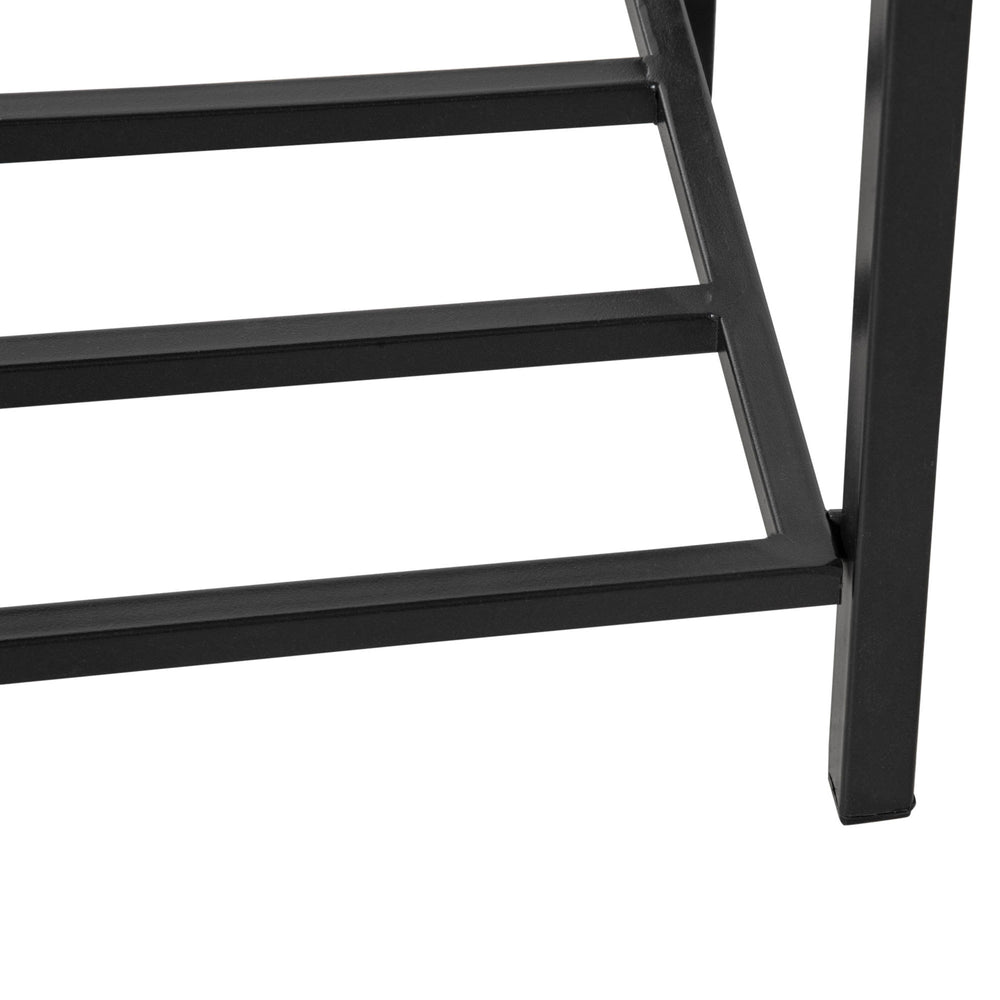Outsunny Raised Garden Bed, Elevated Planter Box with Rattan Wicker Look, Tool Storage Shelf, Portable Design for Herbs, Vegetables, Flowers, Black Media 5