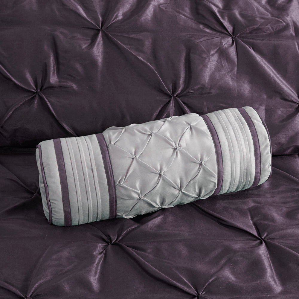 7 Piece Tufted Comforter Set Plum King Media 13
