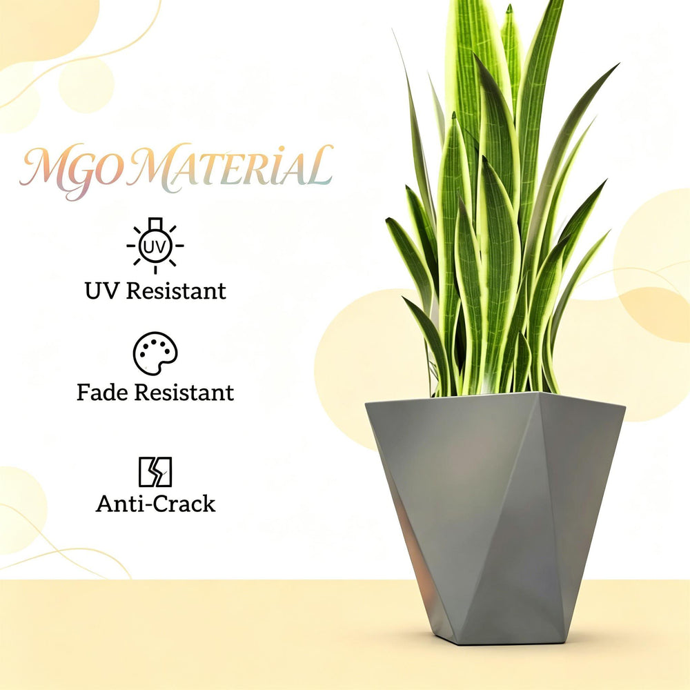 Chic Planters,Stackable Planters,Set of 3 Planters Set(Only 3Pcs Planter) Media 5
