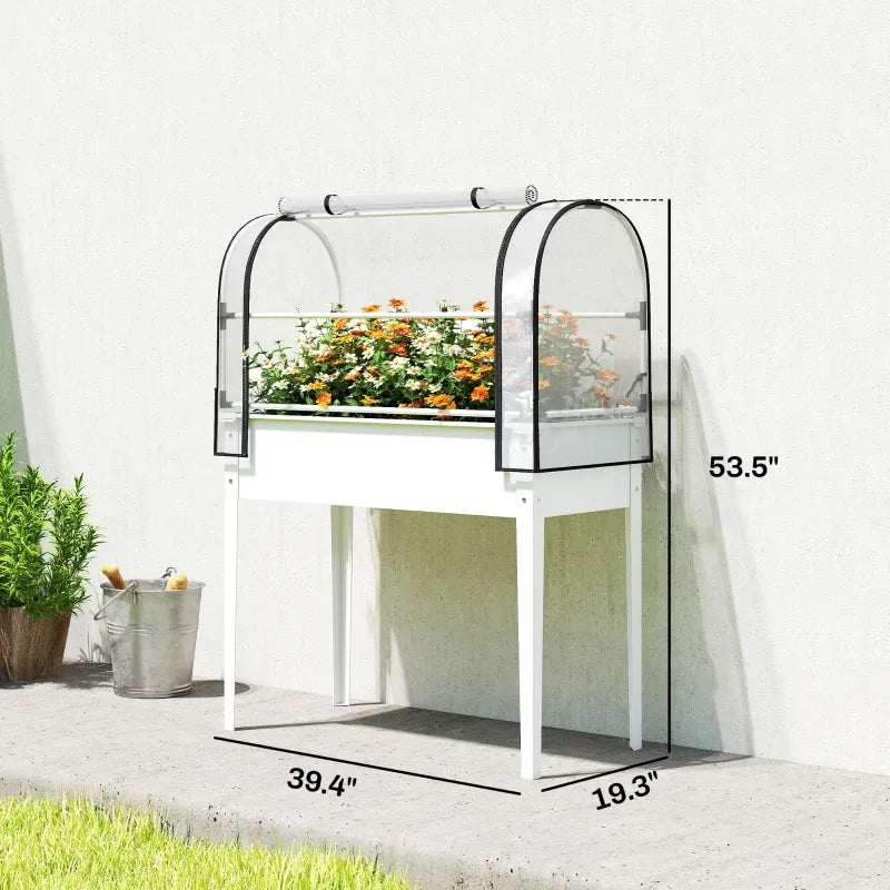 Stylish Flower Boxs,Elevated Plant Boxs,Raised Garden Bed Media 7