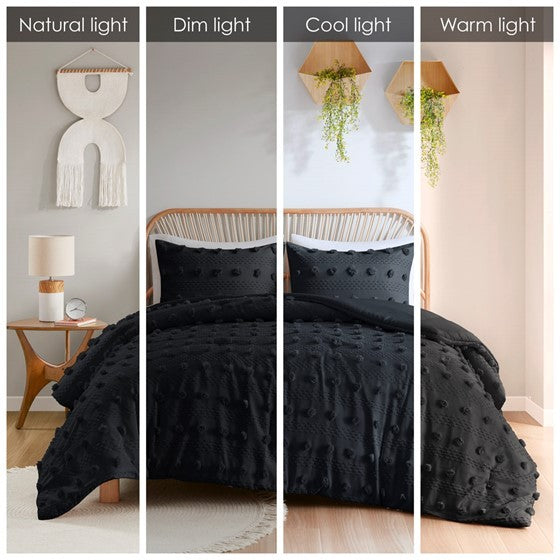 Full/Queen Clip Jacquard Comforter Set Media 6