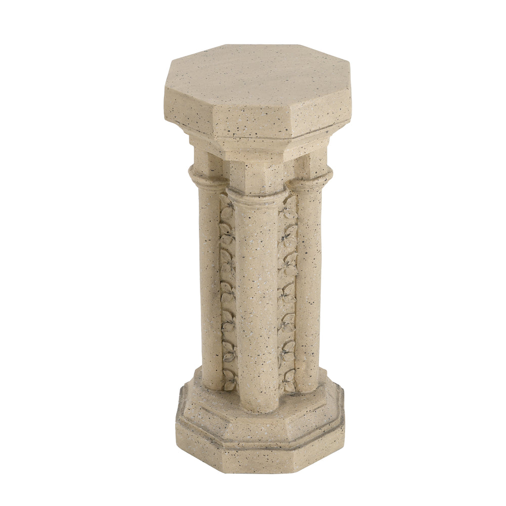 Pedestal Column Plant Stand, 23.25 Inch, Indoor and Outdoor Media 5