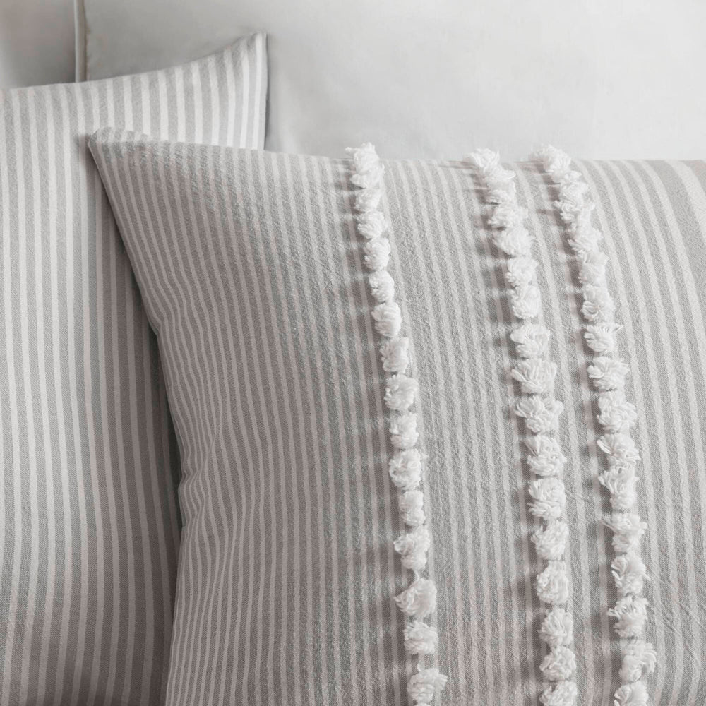 3- Piece Full/Queen Cotton Yarn Dyed Comforter Set Media 10