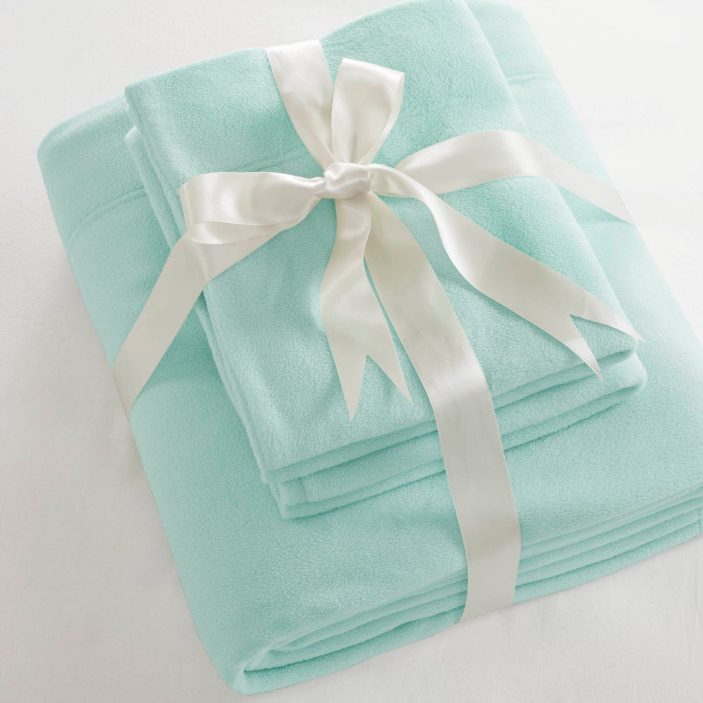 4 PCS Cal King Sheet Set Aqua Media 16