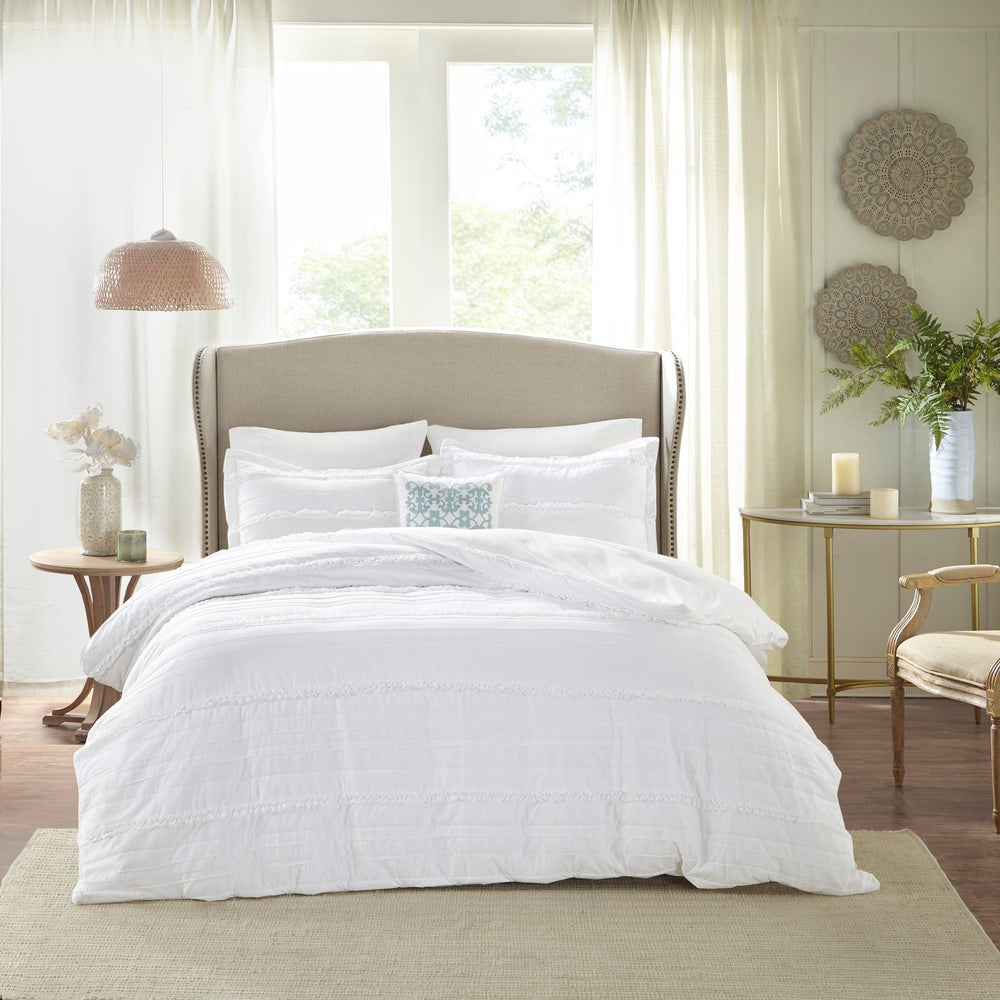 King/Cal King 4 Piece Microfiber 2-in-1 Duvet Set Media 10