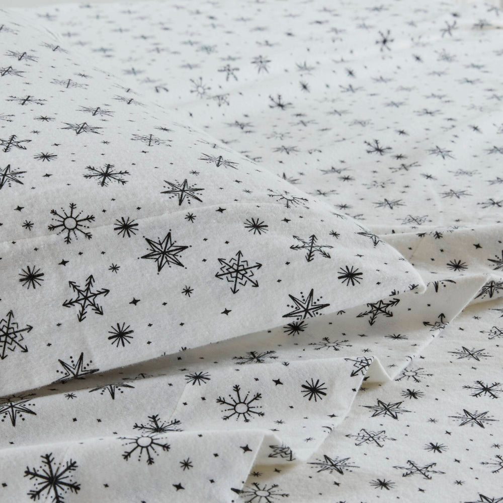 4 PCS Full Sheet Set Black Snowflakes Media 2